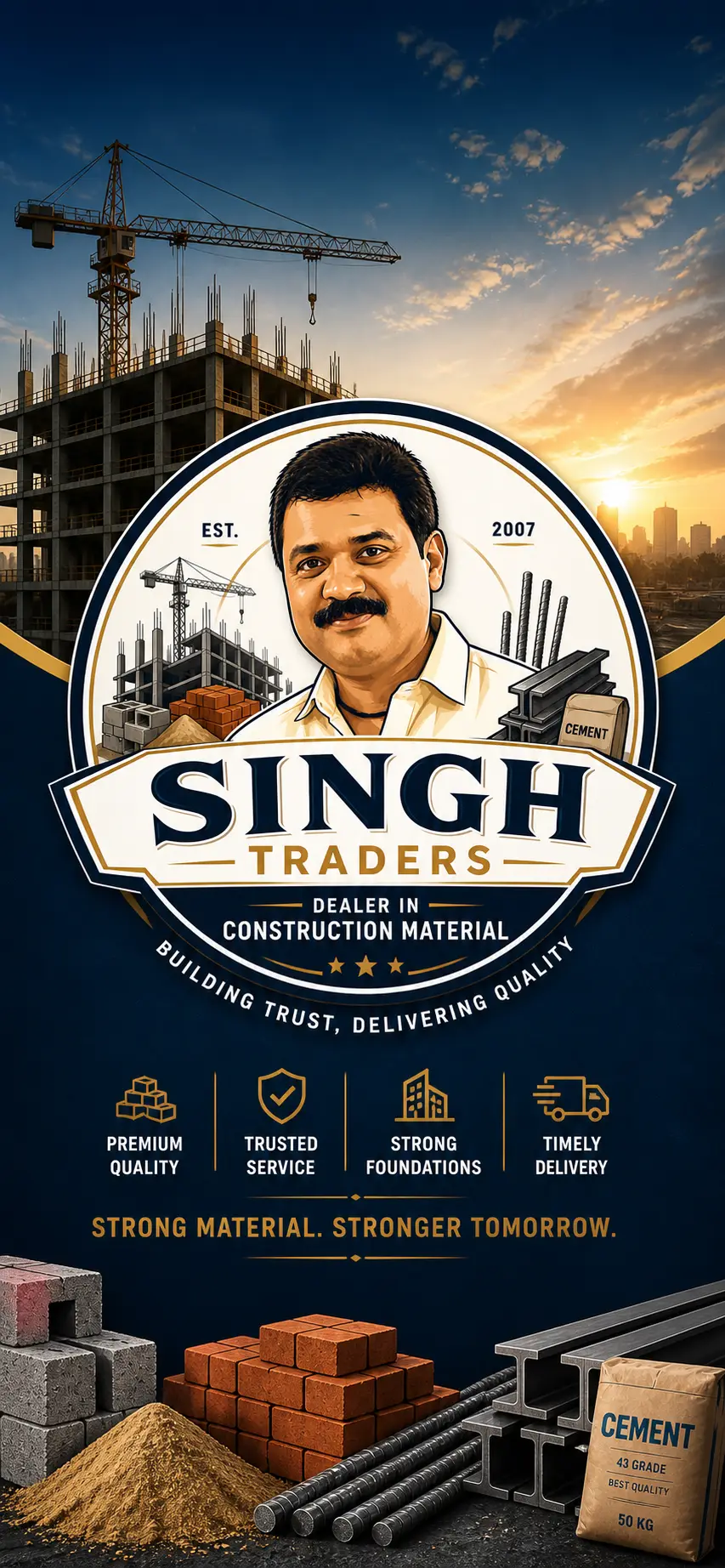 Singh Traders building material store, Darbhanga